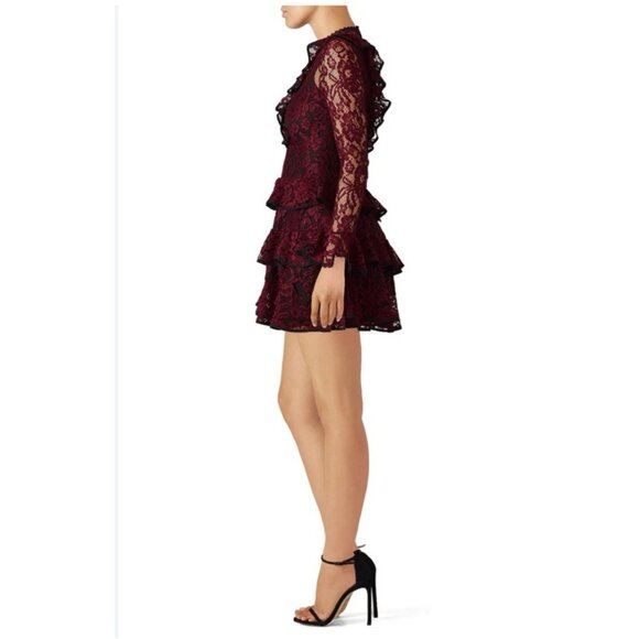 ALEXIS Tracie Dress M Medium Lace Long Sleeve Tiered Ruffle Whimsigoth $525 - Picture 7 of 16